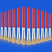 12 Pcs Spider Theme Paint Brushes for Kids Bulk Round and Flat Paint Brushes Set Easy to Clean and Grip Washable Children Paintbrushes Birthday Party Favors Supplies Gifts