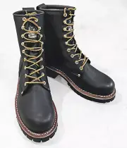 Georgia Boot G8120 8" Logger Full Grain Leather Soft Toe Tree Work Boot Men's 9W