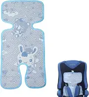 Breathable Summer Seat Insert, Seat Cover for Prams, Summer Seat Insert for Buggy, Cushion for Prams, Sweatproof, Protects Child Seat Cover, for Prams, Buggies, Car Seats, Blue