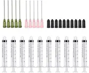 10 Pack - 3ml Syringe with 14Ga 20Ga 1.5'' Luer Lock Blunt Dispensing Needle