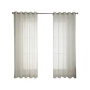 Windoware 180 x 223cm Natural Renzo Eyelet Sheer Curtain