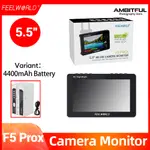 FEELWORLD F5 PRO X 5.5 英寸攝像機現場監視器高亮度觸摸屏 1600NIT 1920*1080 10