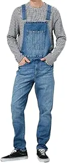 [WSLCN] Mens Bib Overalls Denim Suspender Pants Adjustable Strap Jeans Jumpsuits