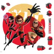 THE INCREDIBLES GIANT WALL DECALS Elastigirl Flash Violet Stickers Kids Decor