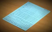 Matho Models 80012 Decal Letters (lowercase) - black, 1-3mm - all scales