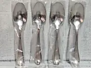 Oneida Satin Garnet Teaspoons 6 1/4" Stainless Steel 18/10 New Set of 4