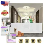 78 Inch Extra Wide Retractable Baby Gate - 34" Tall for Indoor/Outdoor Use