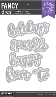 Hero Arts Holiday Words Fancy Die
