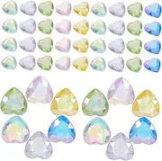 DIY Nail Charms for Women Manicure Decoration Gems Resin Nail Rhinestones Kit Nail Art Supplies Heart Shape Gems