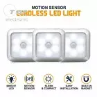 Battery Powered 6 LED Motion Sensor Night Lights PIR Induction Cabinet Lamp