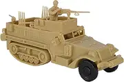 BMC CTS WW2 US M3 Halftrack - 4pc Tan Plastic Army Men Armored Vehicle