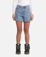 [XXIII] Xxiii Women's High Cut A-line Denim Shorts Blue Denim - Size 6 6 Blue Denim