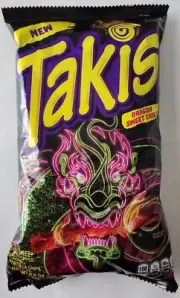 NEW BARCEL TAKIS DRAGON SWEET CHILI PEPPER FLAVORED TORTILLA CHIPS 9.9 OZ BAG