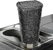 Rhinestone Car Garbage Can Bling,Rhinestone Car Trash Can with Lid | Bling Car Trash Can Front Seat, Rhinestone Car Trash Can, Kitchen Bedroom Automotive Car Accessories