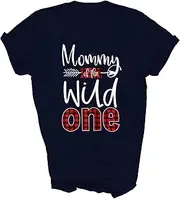 [Generic] Mommy of The Wild One Buffalo Plaid Lumberjack 1st Birthday 1 Year Old Mom Mothers Day Unisex Shirt