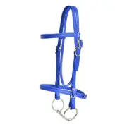 HORSE SIZE- READY MADE - Royal Blue ENGLISH BRIDLE Made from BETA BIOTHANE