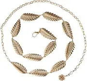 [FOMIYES] Leaf Waist Chain Belt for Women Belly Chain Jewelry for Weddings and Beach Durable and Comfortable Waist Decor Ladies and Brides