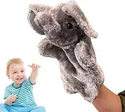 Elephant Hand Puppets, Animal Plush Puppets for Kids, Toddler Elephant Puppet for Theater Shows, Birthday & Christmas, Fun Toy, 10.24x5.91x1.97 Inches