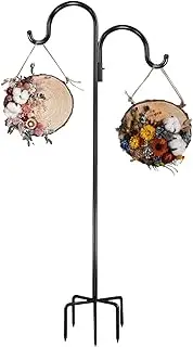 Bird Feeder Pole, Shepherd Hook for Flowers, Plant Hanging Hooks, Outdoor Bird Station, Sturdy Hook, Garden Flower Pot Hook, Large Shepherd Hook, Garden Hanging Stand, Metal, Garden Accessories, Vo