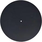 AsrMyjcx Turntable Platter Mat Felt Record Pad Help Reduce Noise 12inch 3mm Thick Turntable Slipmat Turntable Mat Record Players Home, Black