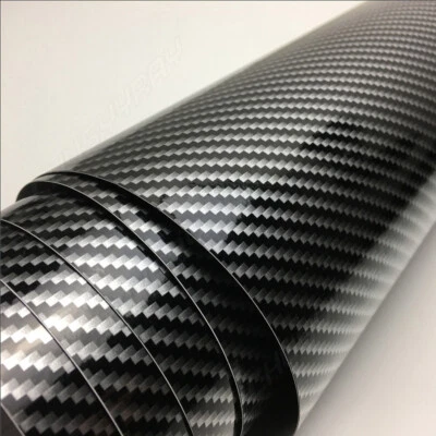 Carbon Fiber Vinyl Car Auto 7D Glossy Wrap Sheet Roll Film Sticker Decal Paper (for: Saab)