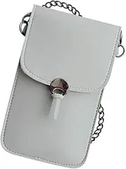 [Generic] Womens Phone Bag Touchable Leather Change Bag Crossbody Shoulder Bag Wallet Shoulder Bag for School