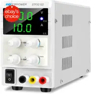 DC Power Supply 30V 10A Variable Bench Lab Switching 3-Digit Display