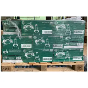 免運 法國 沛綠雅perrier天然氣泡礦泉水 330ml x 24瓶 (玻璃瓶) 沛綠雅 perrier 氣泡水 礦泉水 HS嚴選