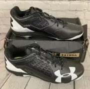 Under Armour 1278705-011 Deception Low DT Men's Baseball Cleats Black White 14