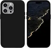Jarttarn Case for iPhone 16 Pro Max (2024),Simple Solid Color Anti-Fall Phone Case,Durable Shockproof Protective Cover (Black)