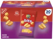 RITZ Bits Cracker Sandwiches, Cheese, Bite Size Crackers 1.5 oz, 30 ct