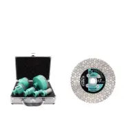 Diamond Hole Saw Set 6pcs Tile Hole Saw Kit and LEKOMESH Diamond Cutting Disc...