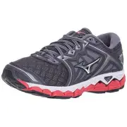 Mizuno Women's Wave Sky Running-Shoes, Graystone-Silver