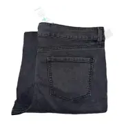 NWT Maurices Everflex Black Skinny Jeans Womens Plus Size 18 Long 31 Monochrome