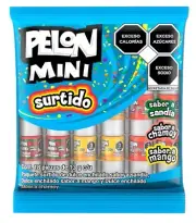 2 Pack Pelon Mini 18 Count Surtido 3 Sabores Sandía , Chamoy Y Mango