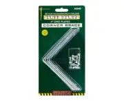 Tuff Stuff 4" CORNER BRACE CARDED 4/CARD Zinc Plated 42640