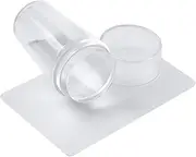 French Manicure Nail Stamp Set - Nail Stamp Art Set, Clear Silicone Embossing | Prevents Solvent Load, Preserves Material Quality and Ensures Manicure Accessories for Salon Home