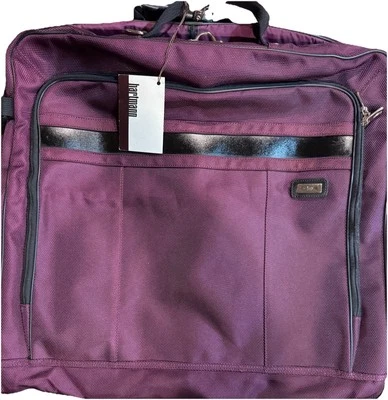 NWT VTG Plum Hartmann Stratum Collection Carry On/OverNight Folding Garment Bag