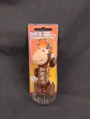 Pez SAFARI MONKEY PLUSH DISPENSER FACTORY BOXED YELLOWED PACKAGING