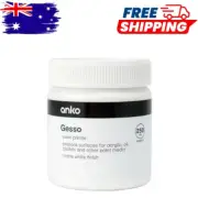 Gesso Paint Primer 250ml Matte White Finish AU Free Shipping