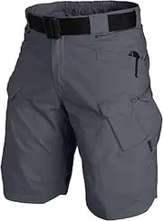 [Generic] Mens Cargo Shorts Casual Tactical Shorts 2025 Trendy Elastic Waist Quick Dry Trunks with Multi-Pocket
