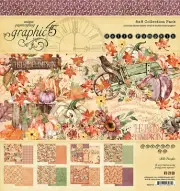 Graphic45 HELLO PUMPKIN 8x8 PAPER PAD scrapbooking 24 SHEETS