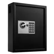 40 Key Black Steel Heavy Duty Safe Lock Box Digital Password Lock Wall Mount