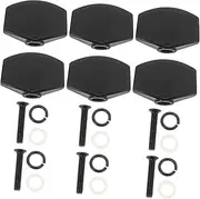 GOOHOCHY Unique Guitar Tuning Handles 6 Sets Folk Tuner Handle Lock String Function Metal Easy to Match Guitar Style