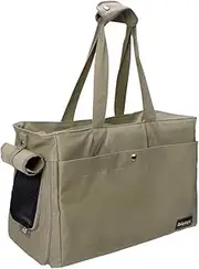 Ibiyaya Canvas Tote Bag Pet Carrier, Olive Green