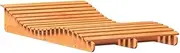 Camping Sunloungers Reclining Patio ChairsSun Lounger Wax Brown 205x110x31.5 cm Solid Wood Pine**