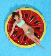 Giant Inflatable Watermelon Swimming Pool Slice Float Raft Beach Lounge Bed Toy