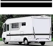 Labymos Car Two Side RV Stripes Graphics Decals Car Stickers Vinyl Graphics for Caravan Travel Trailer Camper Van