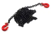 Yeah Racing 1/10 RC Rock Crawler Accessory 96cm Long Chain and Hook Set Black
