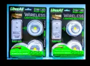 2pk (lot) LITEZALL orig' quality remote control COB Led puck light,wireless,NEW